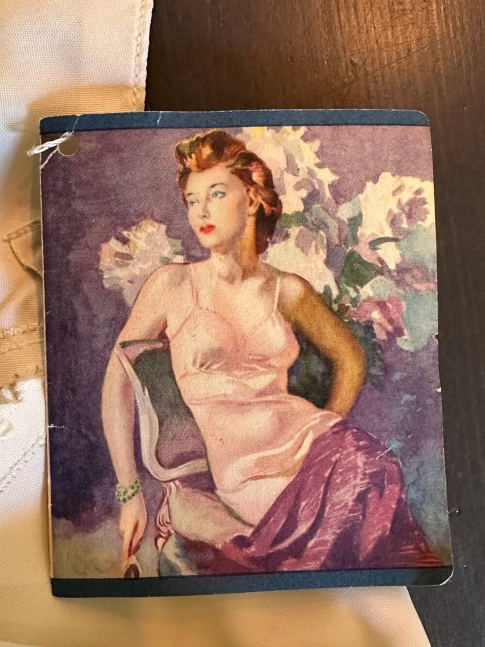 π€π€ Vintage 1930s Laros No-Ride Full Slips Set Ivory Bias Cut Lingerie M/Lπ€π€ - Picture 11 of 16